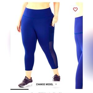Fabletics On-the-Go XL Powerhold High Waisted Capri Workout Leggings w Pockets!